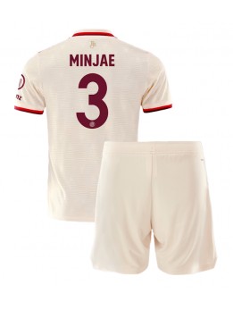 Bayern Munich Kim Min-jae #3 Replika Tredje Kläder Barn 2024-25 Kortärmad (+ byxor)